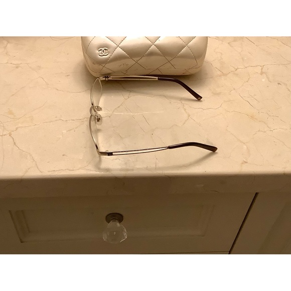 Vintage Chanel Eyeglasses (Crystals) Gold/Brown - Picture 2 of 5